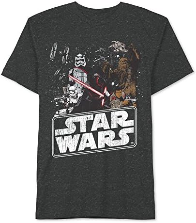 Star Wars Boys' 8-20 The Force Awakens Characters T-Shirt (Medium)