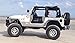 GraBarsUSA Genuine Solid Steel Handles for All YJ Wranglers Front (Black 1019)