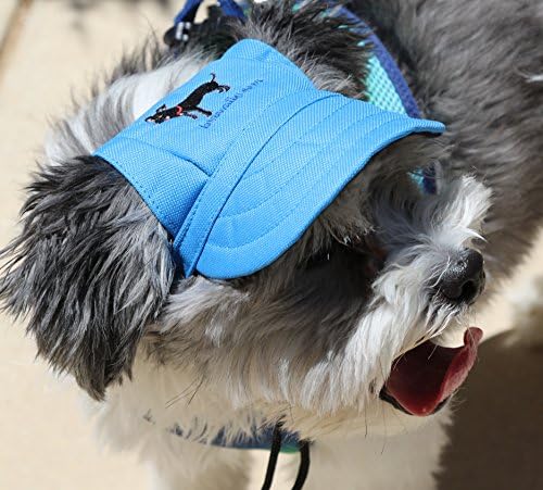 DOG OUTDOOR PET HAT BLUE ♦ ADJUSTABLE ♦ LOVEWALLY AUTHENTIC USA SELLER ALL SIZES (Medium)