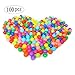 Accguan 100pcs Colorful Ball Fun Ball Soft Plastic Ocean Ball Baby Kid Toy Swim Pit Toy