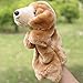 Happy Cherry Kids Story Game Education Props Animal Model Dolls Small Dog Puzzle Hand Puppet Toys - Yellow