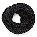 TheFine Unisex Womens Thick Ribbed Knit Winter Infinity Circle Loop Scarf
