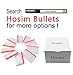 Hosim Refill Darts Glow in the Dark Refill Bullets 2.84-Inch Safe Round Head and Air Hole Universal Standard for Nerf N-strike Elite Series Blasters Kid Toy Gun - White (100pcs)