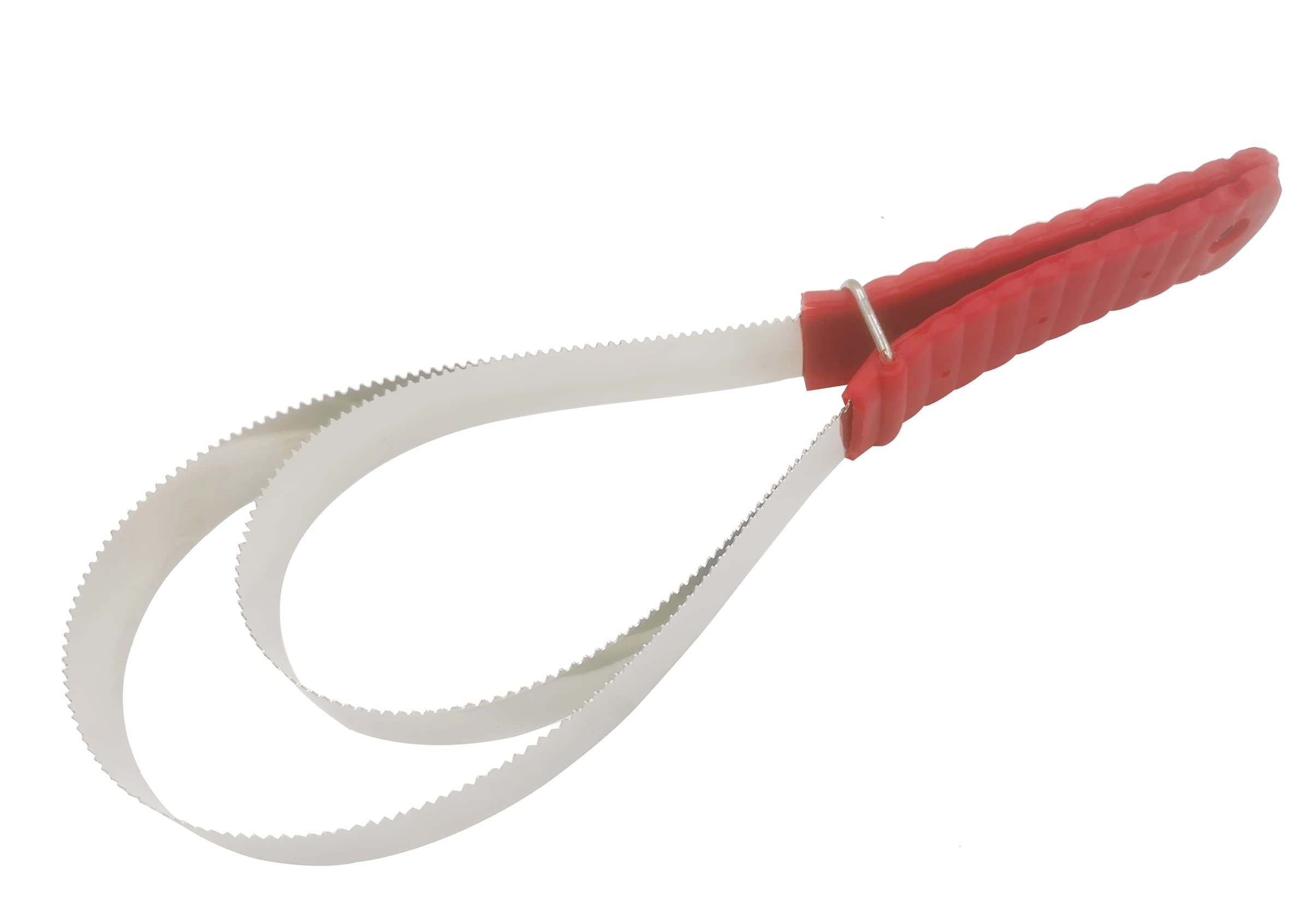 NRTFE Shedding Blade Horse Brush Scraper Stainless Steel Shed Blade for Dogs (two loops)