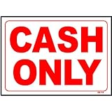 Amazon.com: Graphics and More Cash Only Sign - Alert Warning - Set of 2 ...