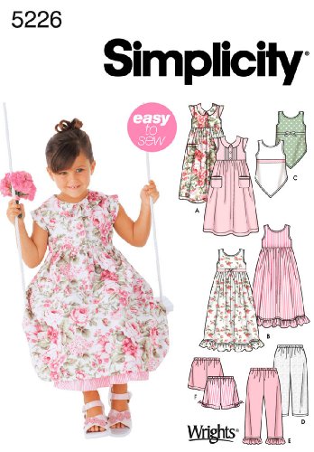 Simplicity Sewing Pattern 5226 Child Dresses, A (3-4-5-6-7-8)