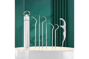 Portable Stainless Steel Toothpicks: Ideal for Outdoor Enthusiasts, Perfect for Picnics,Camping,Travel​,Silver