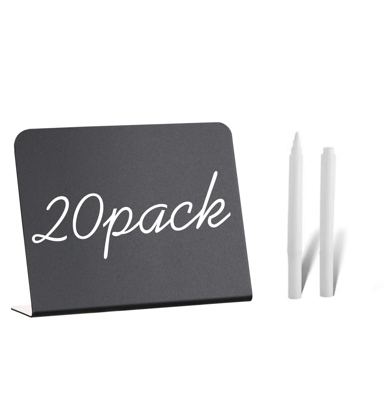 Photo 1 of **PARTIAL SET ONLY 5** 20 Pack Mini Chalkboard Signs - 4"x3" Food & Party Table Signs - Wedding & Bakery