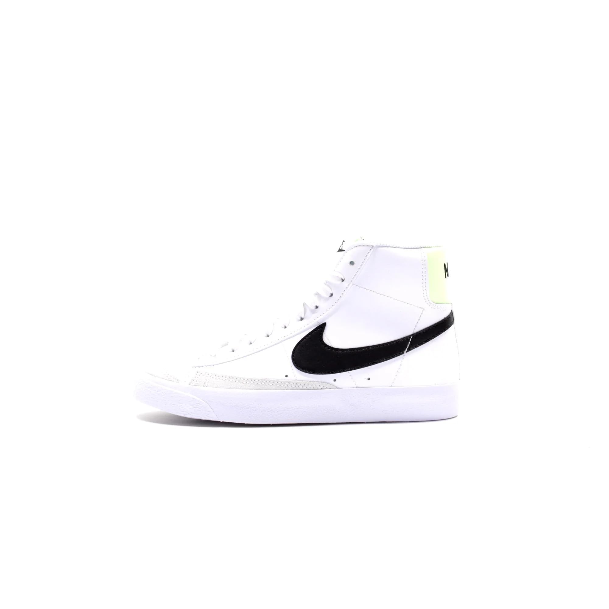 Nike Blazer Mid 77 GS White/Black-Barely Volt Size