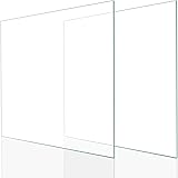 Annecy 9x12 Picture Frame Glass Replacement (2 Pack, Real Glass) High-Definition Real Glass Sheet, Set of 2