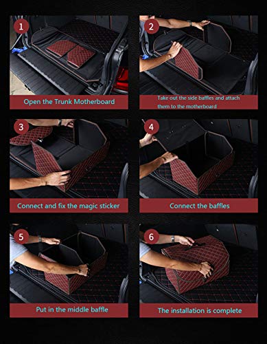 BingooPan Trunk Organizer for Car Organizers and Storage Trunk Organizer Collapsible (Large)