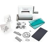 Sizzix Sidekick Starter Kit 661770 Portable Manual Die Cutting &amp; Embossing Machine for Arts &amp; Crafts, Scrapbooking &amp; Cardmaking, 6.35 cm Opening, 2.5" Opening, White