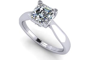 NANA Jewels 1to4ct Simulated Diamond Engagement ring Round-Princess-Cushion-Asscher Solitaire Lucita Cz & Silver