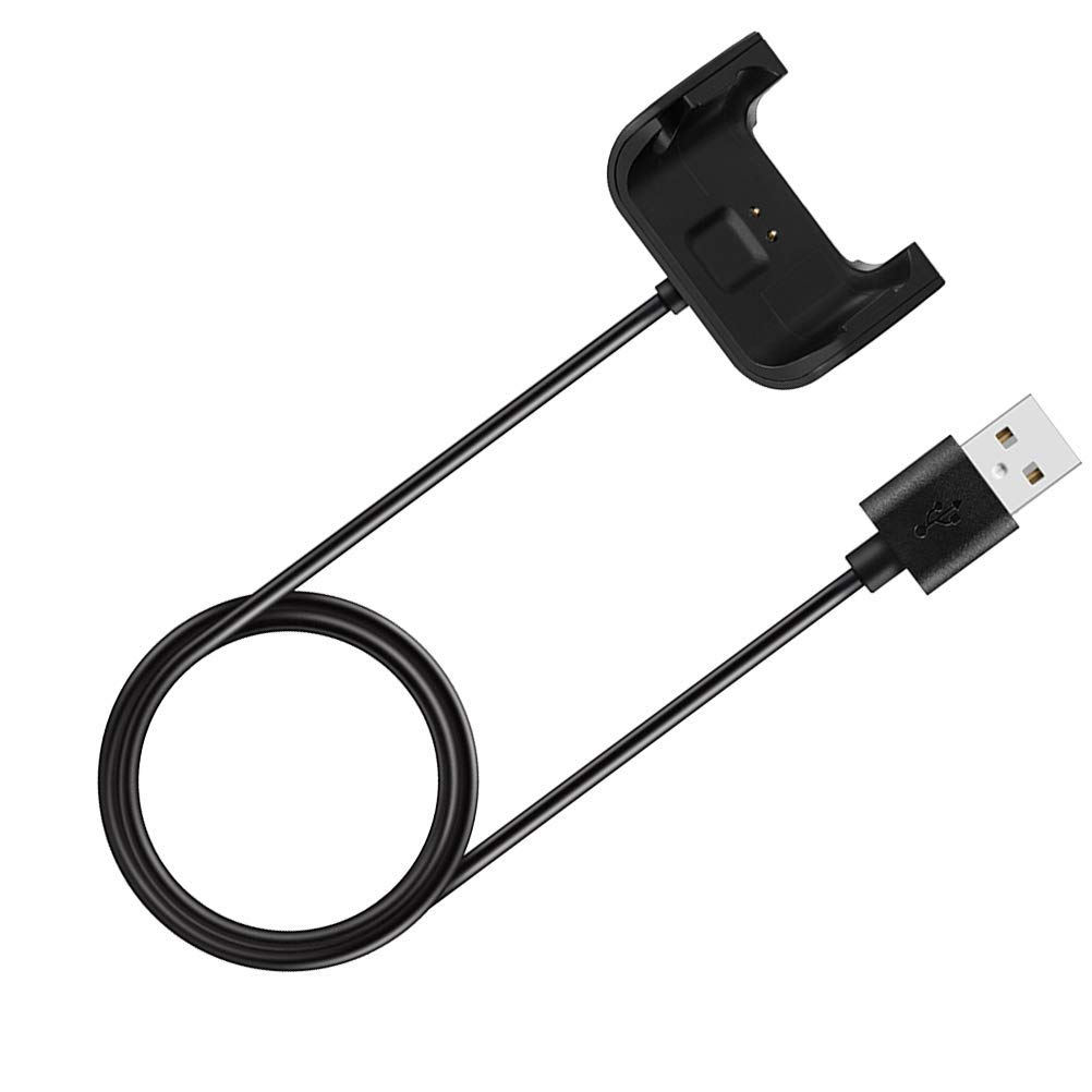 Compatible with Huami Bip Watch Charger - Smart Watch Charging Cable Replacement USB Charger Stand Accessories - Black