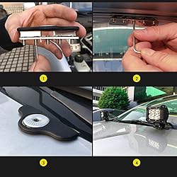Nilight 90025B Led Light Bar Mounting Brackets 2pcs