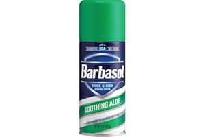 PERIO PROD Barbasol Soothing Aloe Thick & Rich Shave Cream, 7 Oz, Pack of 1