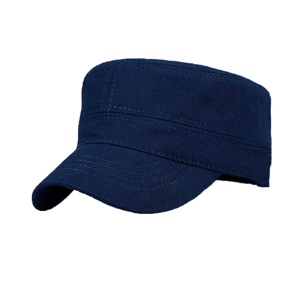 Yanjay Store Men Classic Army Baseball Hat Cadet Combat Military Summer Cap (Dark Blue)