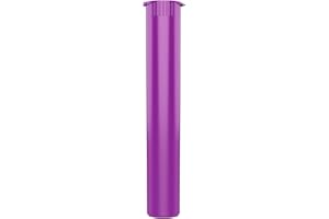 DRAGON CHEWER 116mm CR Plastic Packaging Pop Top Tubes - Child Resistant Travel Holder Vial Containers - 500 Qty (Purple)