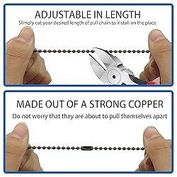 EIFHYT Ceiling Fan Pull Chain with Decorative 2 Pcs