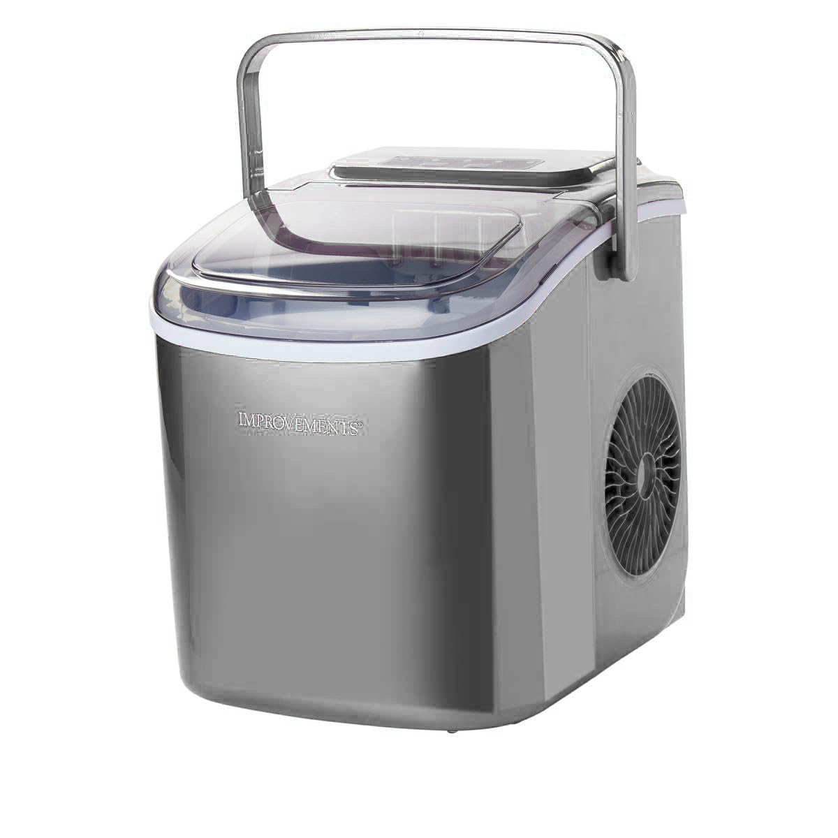 Improvements 26 lb. Portable Compact Ice Maker with Handle (Renewed)
