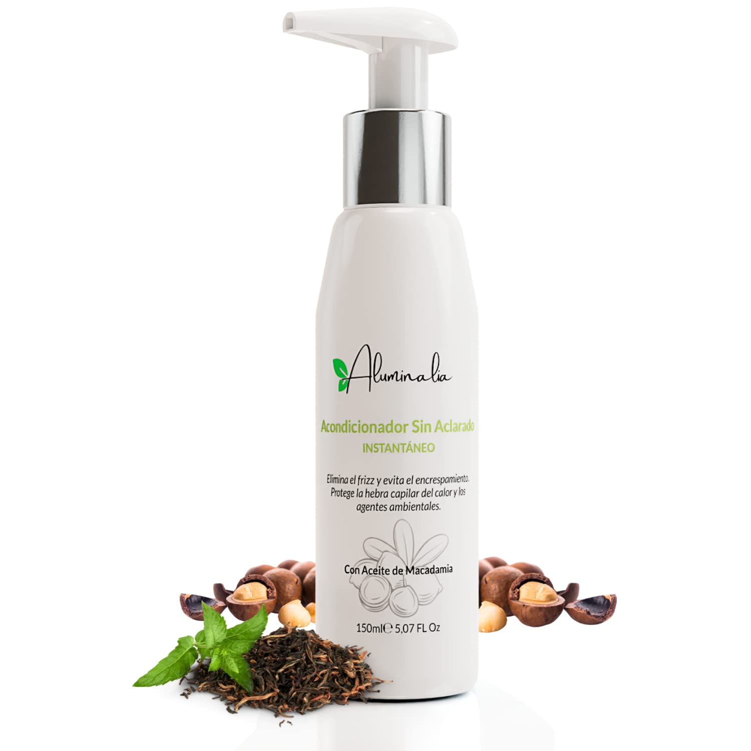 Detangling Conditioner Without Wash-Out, Moisturising Hair Detangler with Macadamia Anti Frizz, Hair Conditioners & Conditioner without Silicone, Sulphate and Paraben (150 ml)