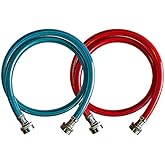 Ultra Dynamic Products Rubber Washing Machine Hose 3/8 in. Dia. x 4 ft. L