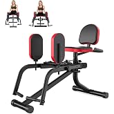 2-in-1 Hip Abductor and Adductor Machine, Inner and Outer Thigh Exercise Equipment, Leg Workout Machine for Home Gym