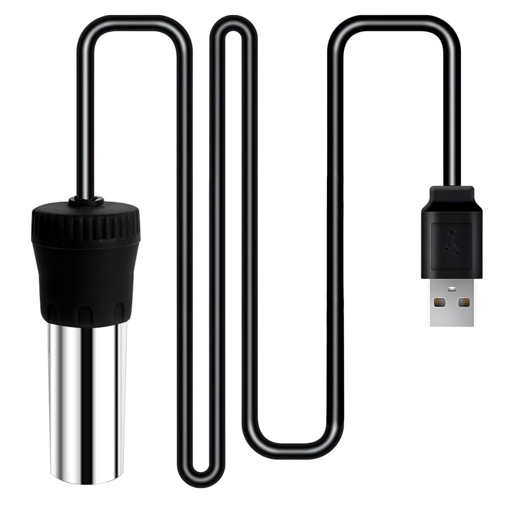 DONGKER Mini USB Submersible Aquarium Heater,20W 26℃ Automatic Constant Temperature Small Heater for 5L Small Desktop Fish Turtle Tank