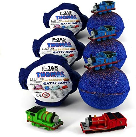 F-JAS Thomas Tank Surprise Toy Bath Bomb Triple Pack Gift For Kids