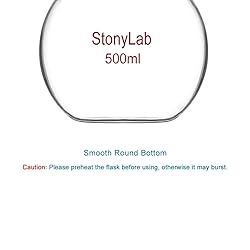 StonyLab Borosilicate Glass Heavy Wall Single Neck
