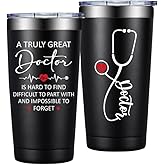 DOEARTE Doctor Gifts for Men - Doctor Appreciation Gift - Doctors Day, Graduation Gifts for Doctors, Physician, Dr - 20oz Insulated Tumbler