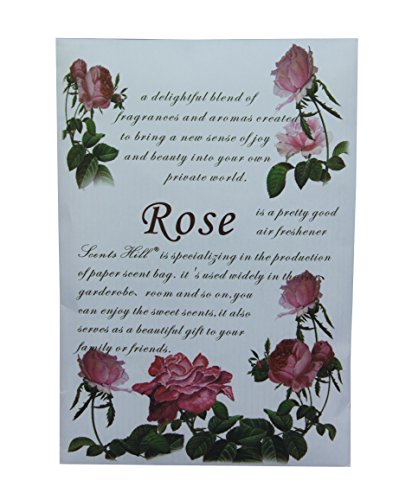 Scents Hill Scented sachet for Drawer and Closet, Lot of 8 (Rose)