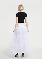 WOWBRIDAL Women's Ankle Length Petticoats Wedding