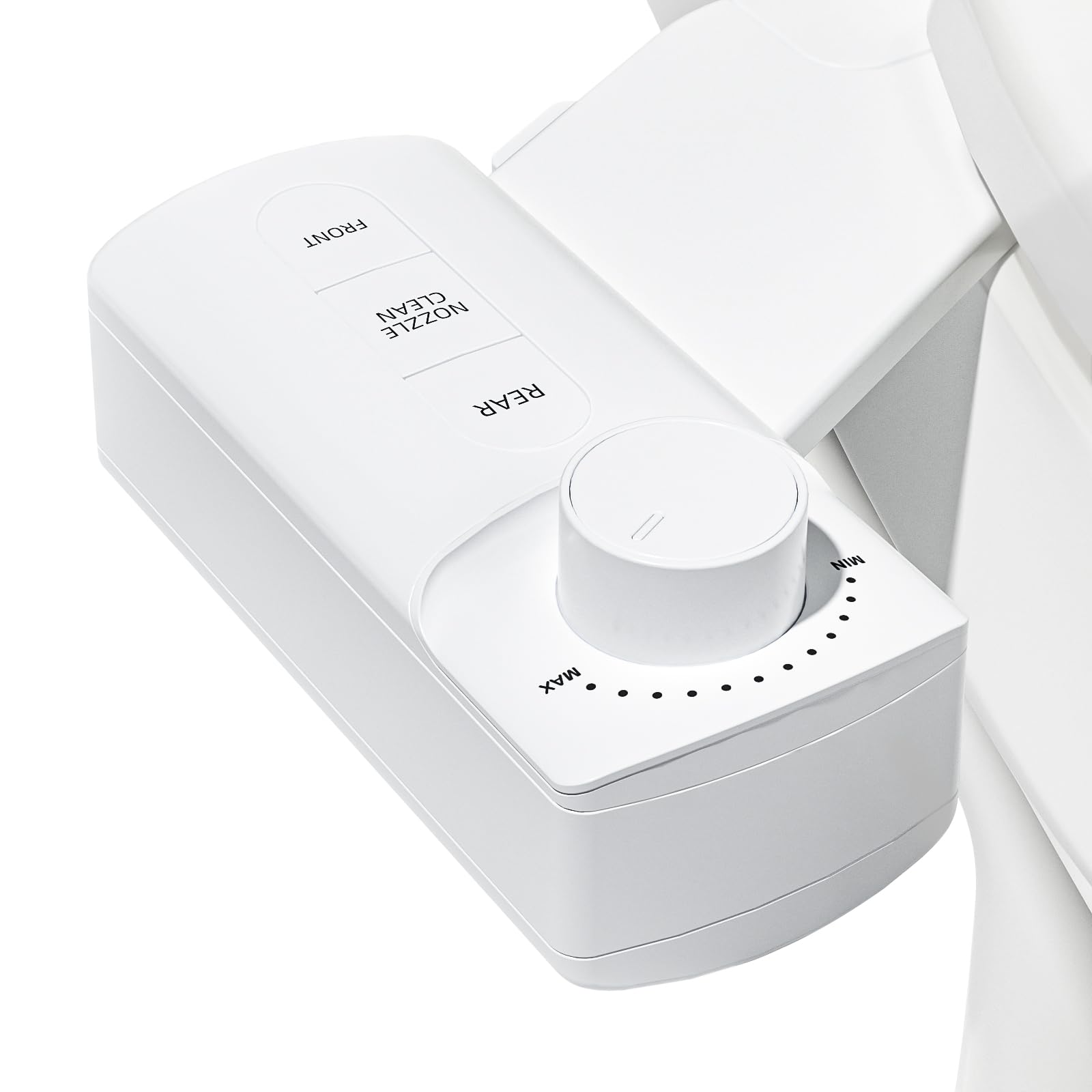Photo 1 of ?BIGCOW Ultra-Slim Bidet Attachment, Self-Cleaning Dual Nozzle (Front/Rear Wash), One-Finger Command, Ergonomic 3+1 Tactile Controls, Pressure Dial & Tool-Free Install, Instant Hygiene Upgrade