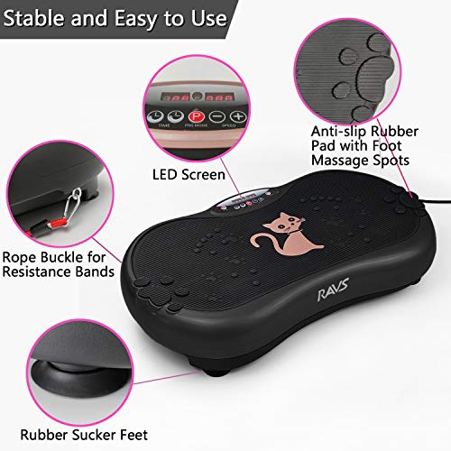 RAVS Vibration Plate Exercise Machine Whole Body Workout Machine