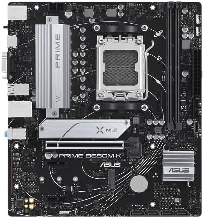 PRIME B650M-K, Scheda Madre AMD mATX, Slot DDR5, Nera