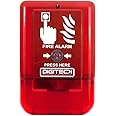 DIGITECK Plug&Play Site Alert Battery Operated Interlinkable Fire Alarm System LED Strobe Siren Horn Sound Weatherproof Outdoor Indoor