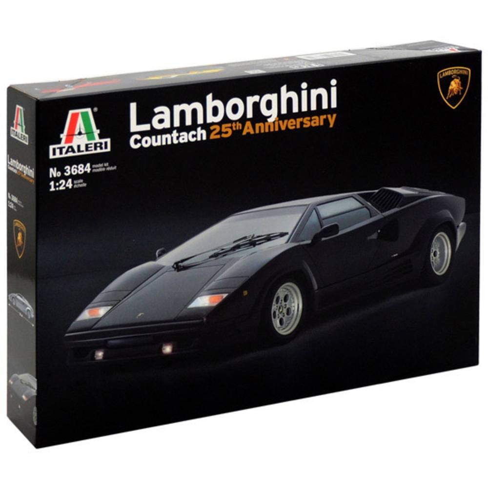 ITALERI ITA3684 Lamborghini Countries Motif Model kit, Gray,Orange,Silver,White, Mittel