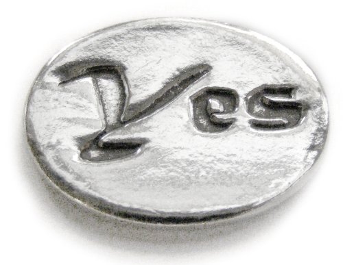 Basic Spirit Yes/No Pocket Token (Coin) * Handcrafted Pewter Home Lead-Free CN-33