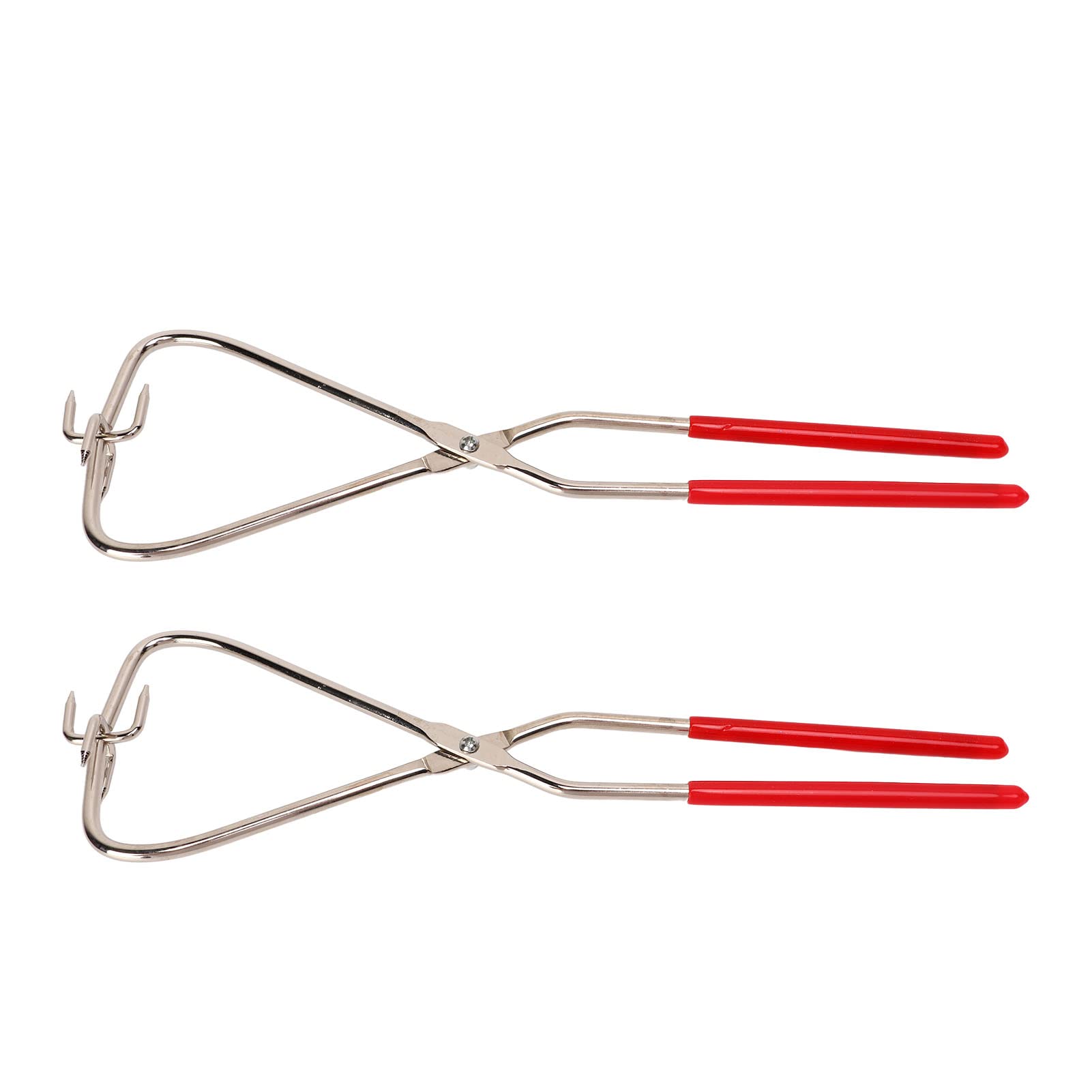 Qcwwy 2pcs Red Dipping Tongs, Stainless Steel DIY Clay Sculpture Pottery Tools