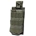 Tactical Radio Pouch - 1000D Tactical Molle Two Way Radios Holder Case for Walkie Talkies (Ranger Green)