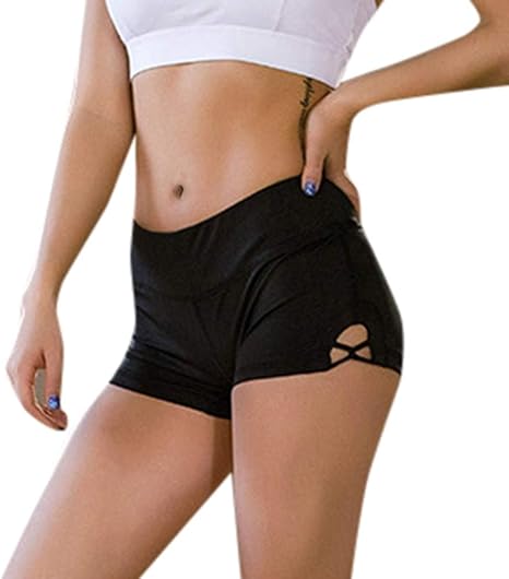 side tie yoga shorts