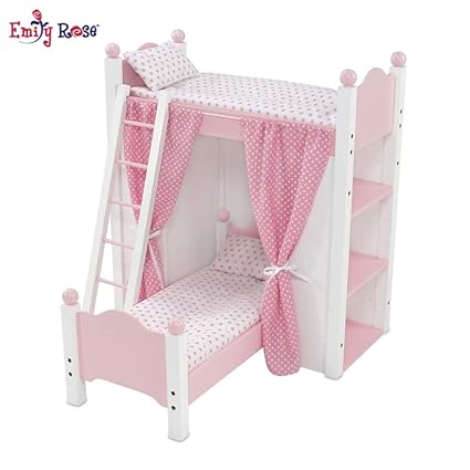 Dollhouses Doll Loft Bunk Bed Set Dolls Accessories Toys
