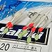 QualyQualy Size #16-#20 Sabiki Rigs Saltwater Freshwater Fishing Sabiki Bait Rig with Ball Bearing Swivel White Fish Skin Sabiki Rig for Bass Trout Walleye 10 Packs