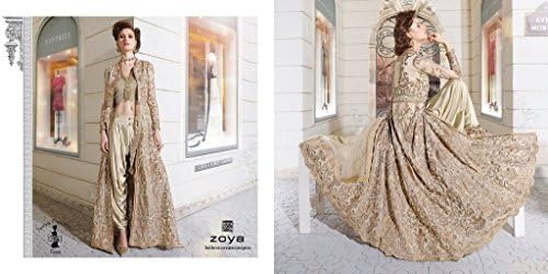 Designer Indian Net Multi Coloured Stylish Free Size Unstitched Lehenga 1087