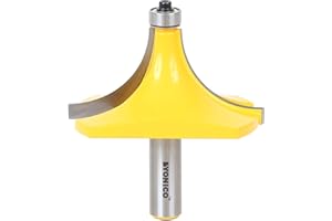 Yonico Roundover Router Bits Edge Forming 1-1/4-Inch Radius 1/2-Inch Shank 13170