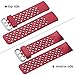 Wepro Band Compatible with Fitbit Charge 4 Bands for Women Men, Compatible with Fitbit Charge 3 Bands, Waterproof Breathable Holes Sport Strap for Charge 4/Charge 3/Charge 3 SE, Large, Wine Red