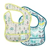 Bumkins Waterproof Starter Bib 2 Pack (N11-Cacti/Quill) (3-9 Months)