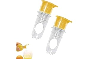 2 PCS Lemon Squeezer, Screw Top Lemon Squeezer, Mini Lime Juicer Squeeze, Manual Juice Extractor with Built-In Filter, Portab