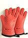 Silicone Cooking Gloves, Insulated Waterproof Gloves With Inner Protective Lining, Heat Resistant Grilling Oven Mitts Up To 480 F For Cooking, Baking, BBQ, Barbecue, Smoking, Non-slip Potholders